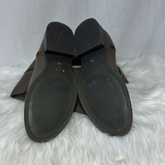 G By Guess Faux Leather Taupe Knee High Riding Boots Sz 11 - Picture 6 of 6